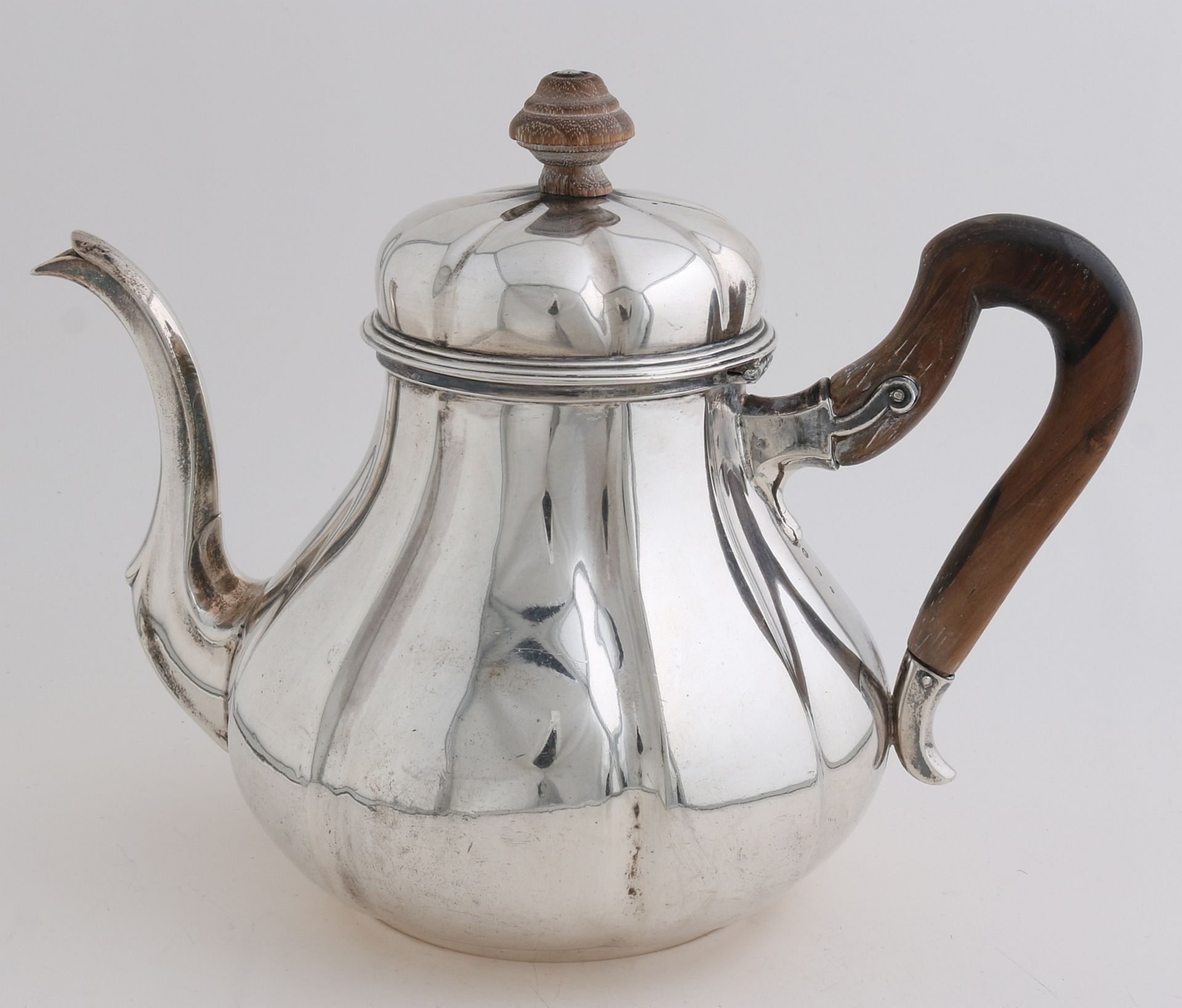 Silver teapot