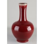 Marked Chinese Sang de Boeuf vase