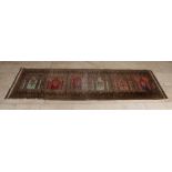 Persian prayer rug, 63 x 200 cm.