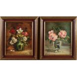 2x Helene, Still lifes with flowers