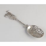 Silver birth spoon