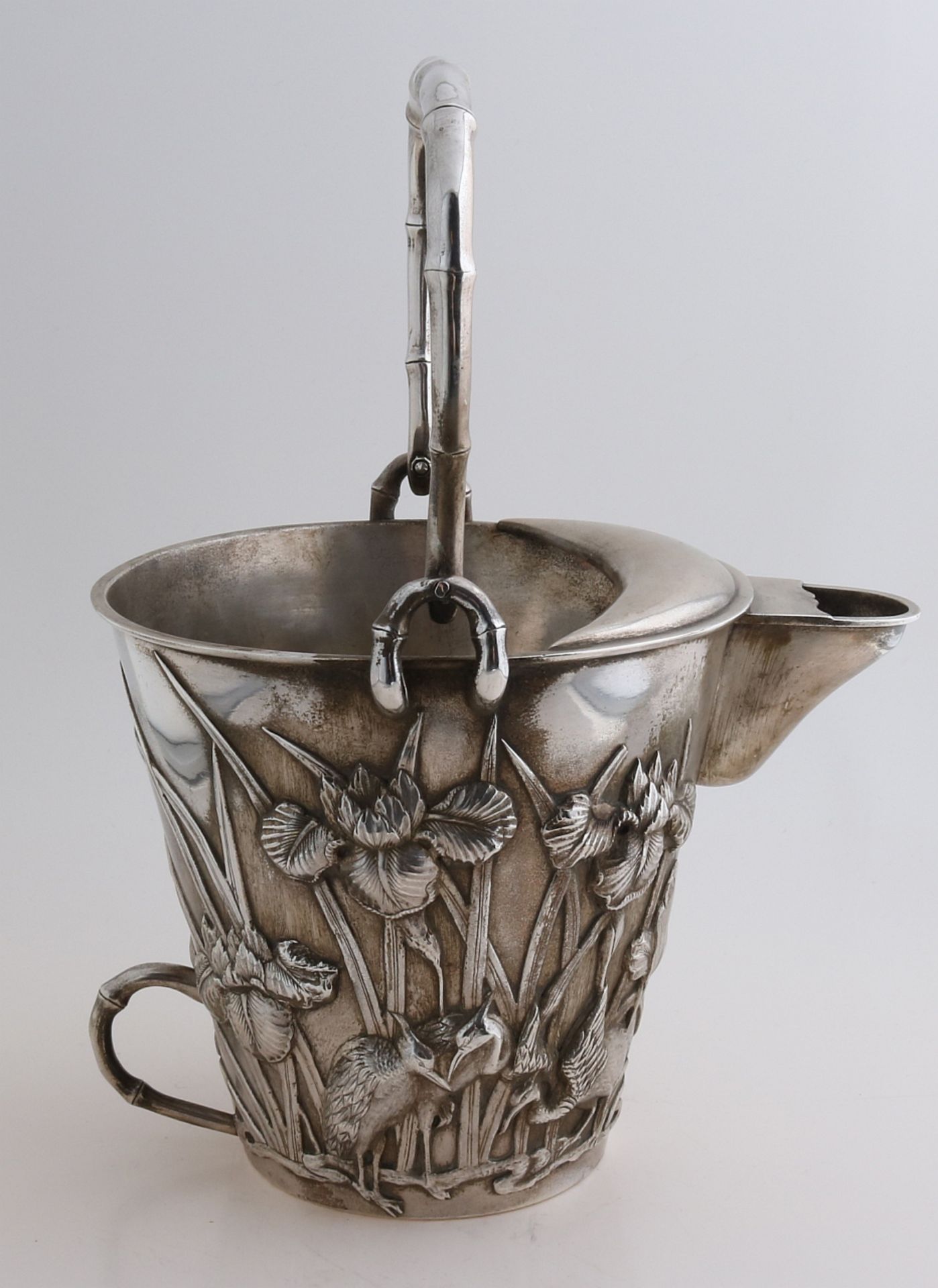 Chinese silver water jug
