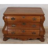Baroque oak chest of drawers