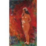 Unclear. signed, Female nude