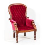 Mahogany armchair (English)