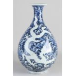 Chinese dragon vase, H 32 cm.