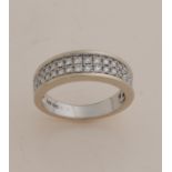 White gold ring with diamond