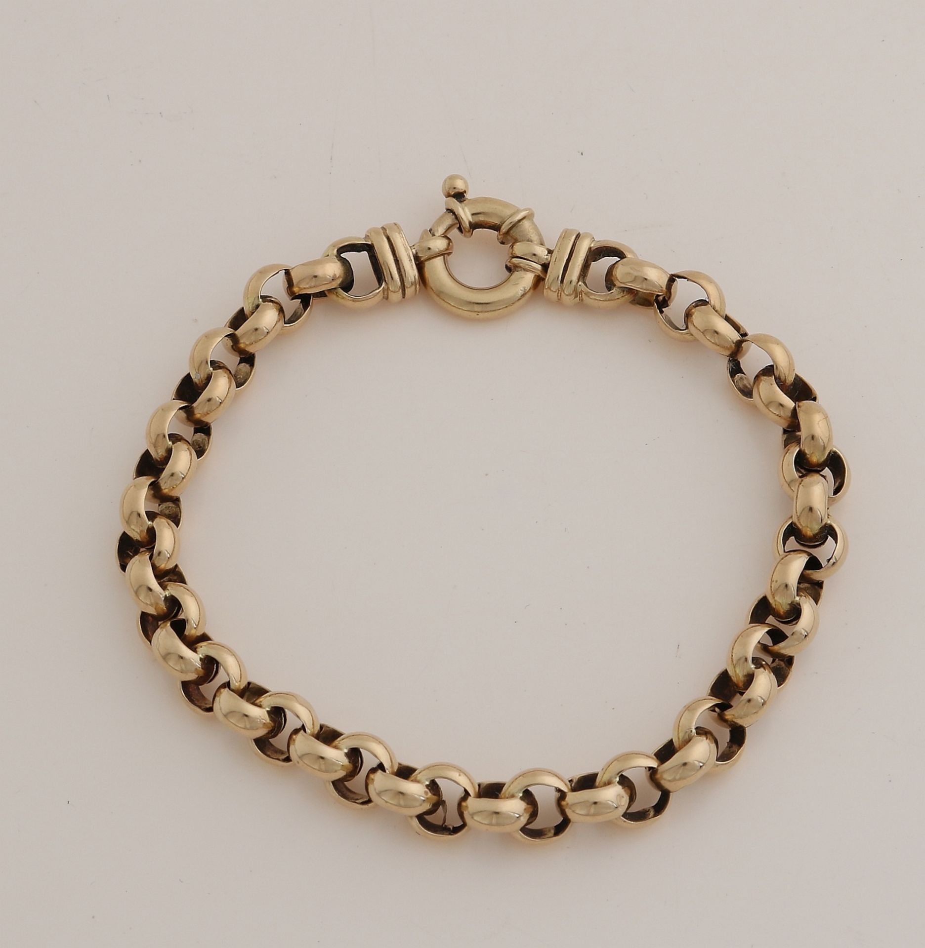 Gold jasseron bracelet