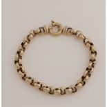 Gold jasseron bracelet