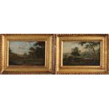 2x F. Swaire, Landscapes with figures