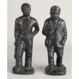 2 Bronze figures