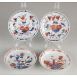 4 Chinese Imari dishes, Ø 11.5 cm.