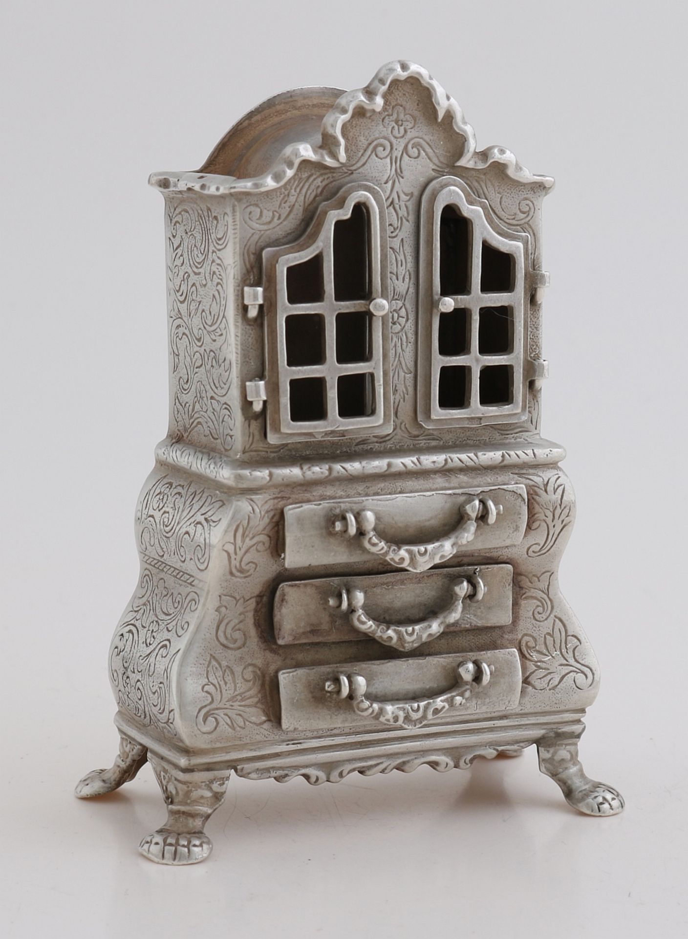 Silver miniature cabinet