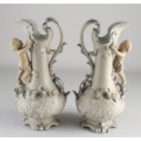 Two Villeroy & Boch jugs, 1880