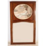 Large English mahogany mirror