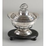 Silver tobacco jar