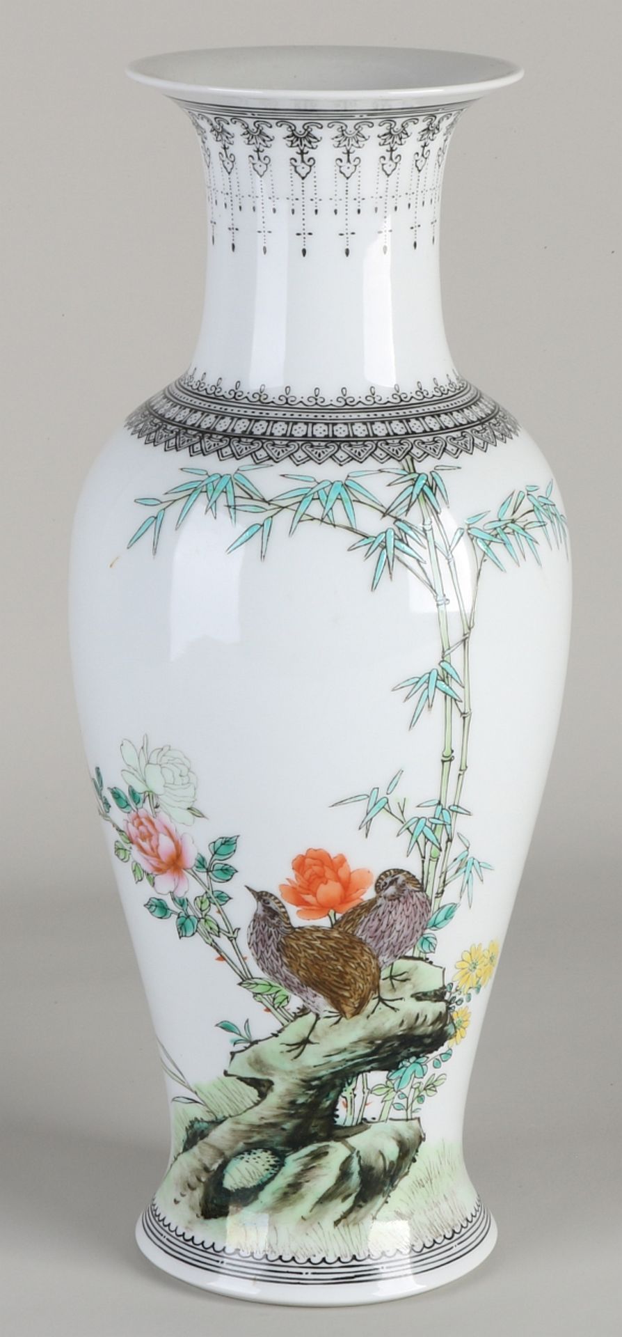 Chinese vase H 30.5 cm.