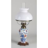 Antique table lamp with Chinese porcelain