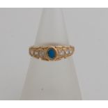 Gold ring with cubic zirconia