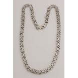 Silver king necklace