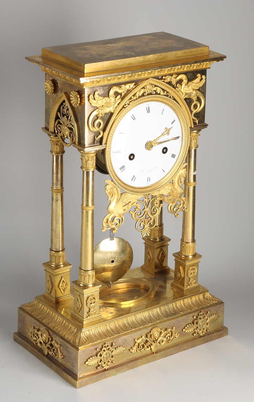 Firegilded Louis Seize mantel clock - Image 2 of 2