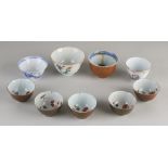 8 Chinese porcelain cups