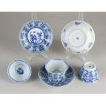 3 Chinese Kang Xi cups + saucers