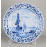 Tichelaar Makkum plate Ø 33.5 cm.