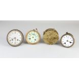 Four antique French pendulum clocks