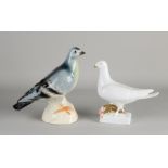 2 Porcelain pigeons