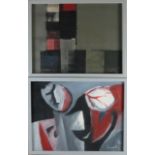 2x Dirkjan Ribbeling, Abstract compositions