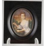 Antique miniature portrait