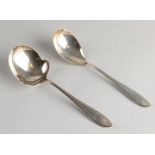 2 Silver spoons