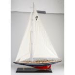 Model of sailing yacht 'Endeavor'