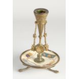 French bronze candlestick
