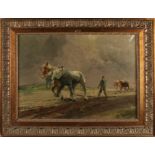 F. van Loensburg, Plowing farmer