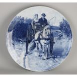 Antique Delft wall dish