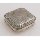 Silver peppermint box