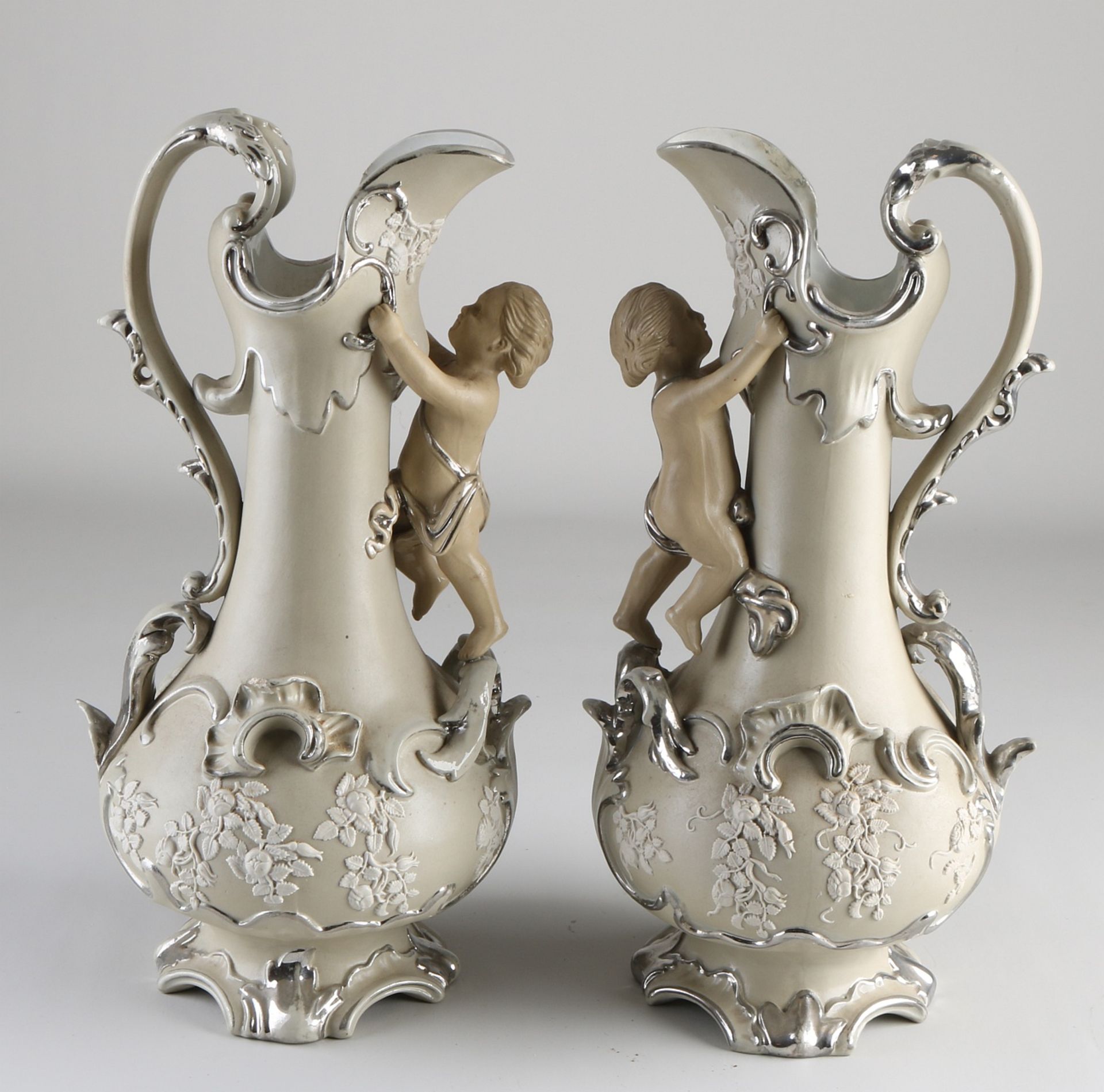 Two Villeroy & Boch jugs, 1880 - Image 2 of 3