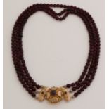 Garnet necklace