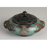 Cloisonne incense burner