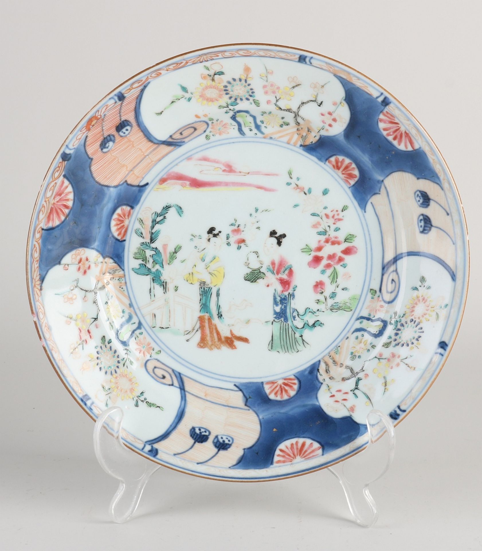 Chinese Family Rose plate Ø 22.2 cm.