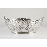 Silver openwork basket