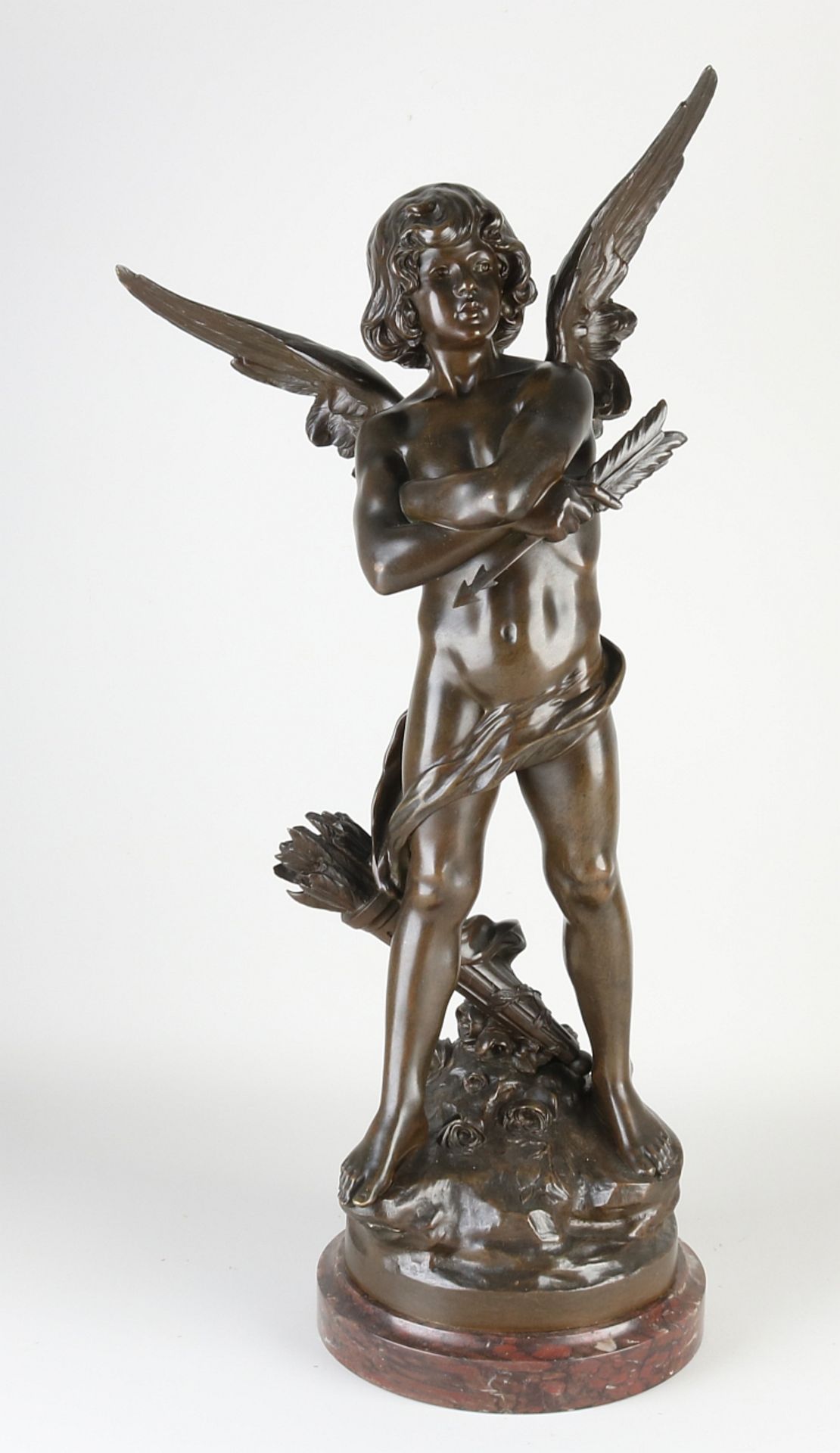 French bronze figure, Amor