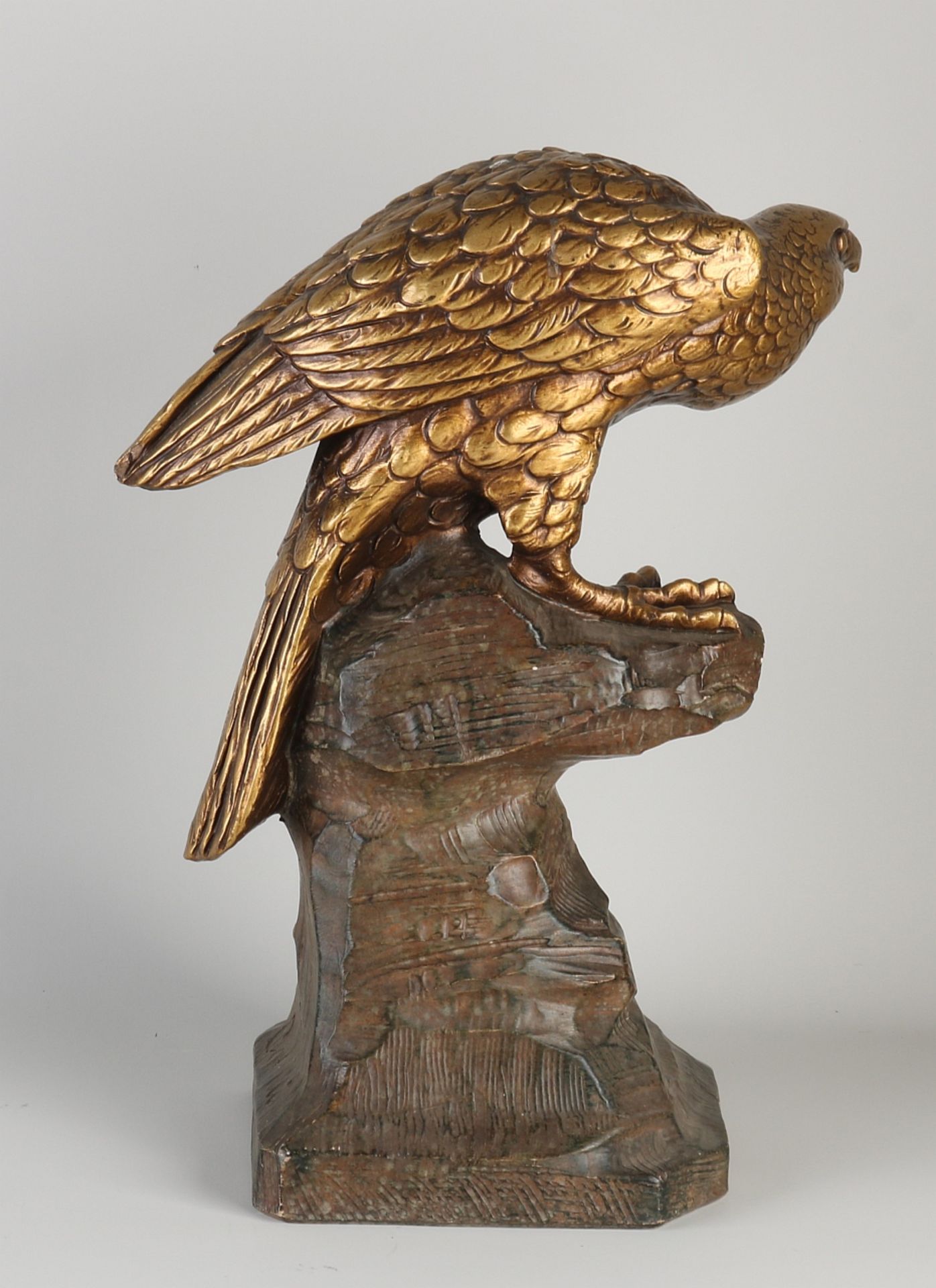 Antique terracotta bird of prey, 1900 - Image 2 of 2