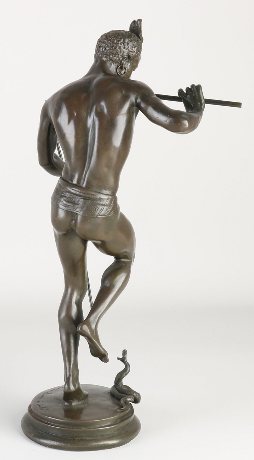 Bronze figure, Snake Charmer - Image 2 of 3