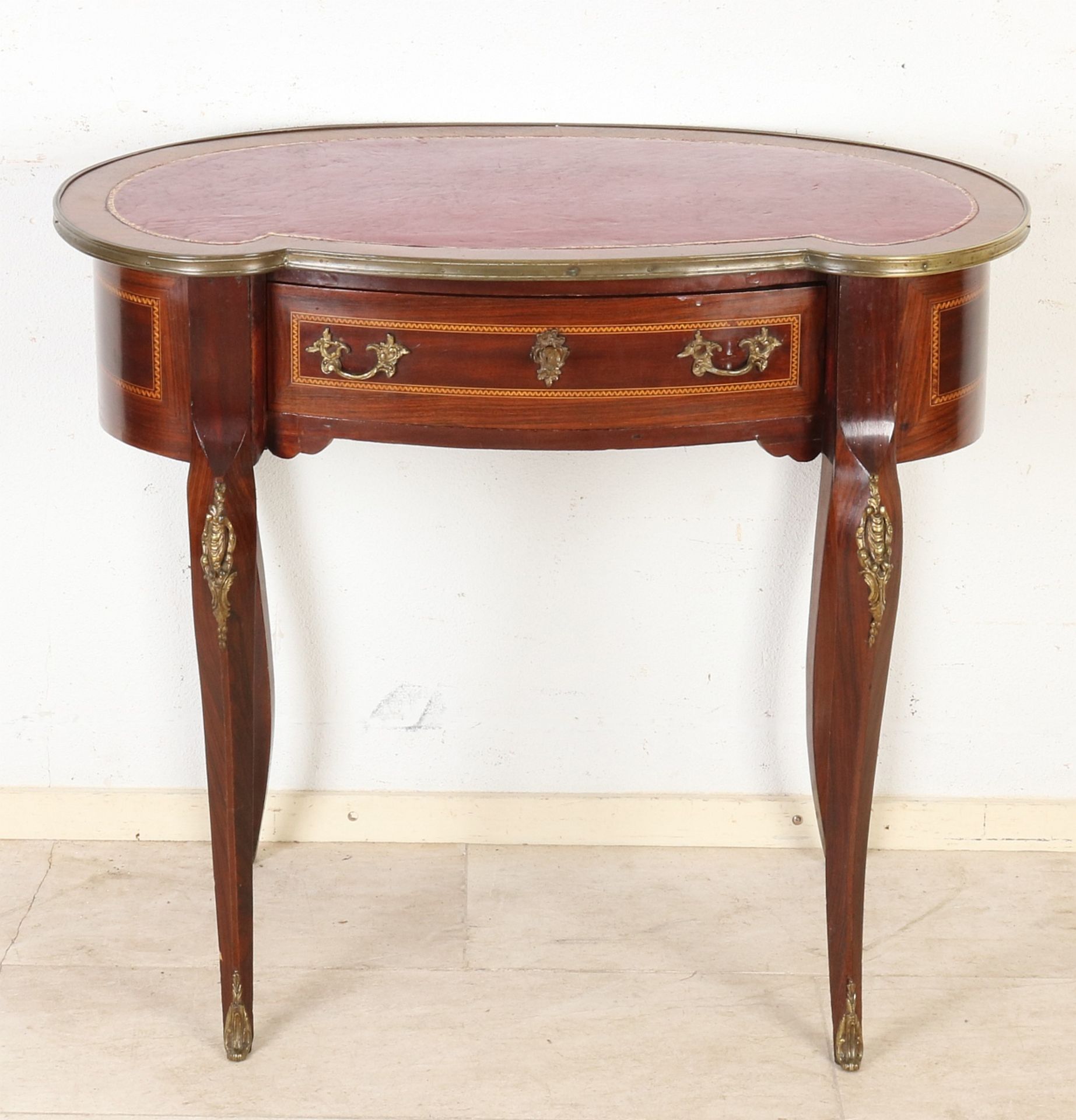 Antique French Kidney Shaped Ladies Desk