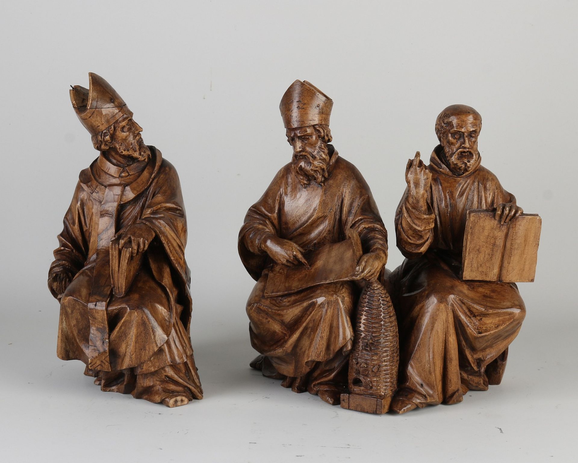 Two wooden statues