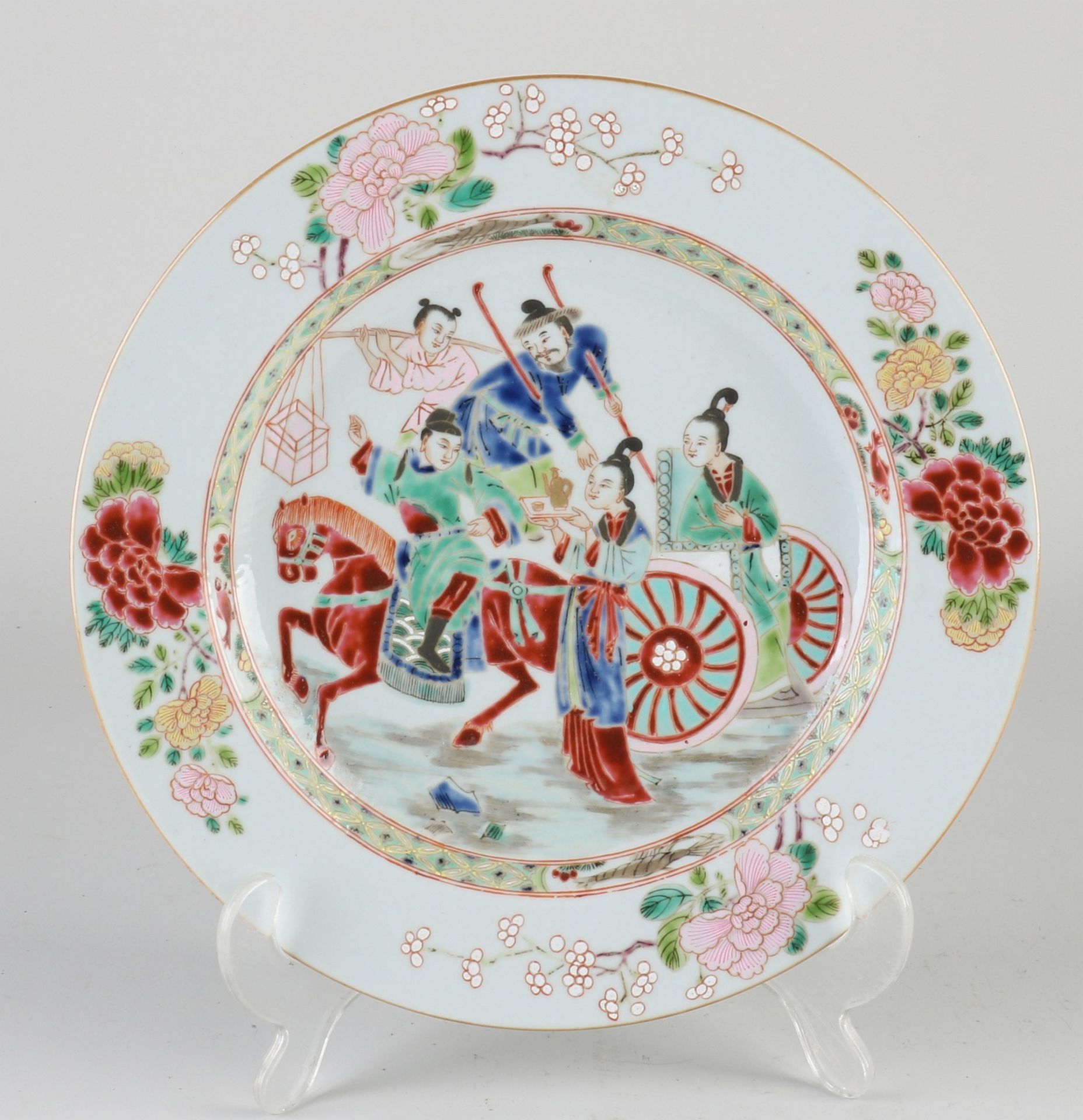 Chinese Family Rose plate Ø 22.6 cm.