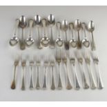 Silver cutlery, six persons